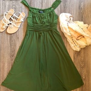 Olive Green Cocktail or Sunday’s Best Dress